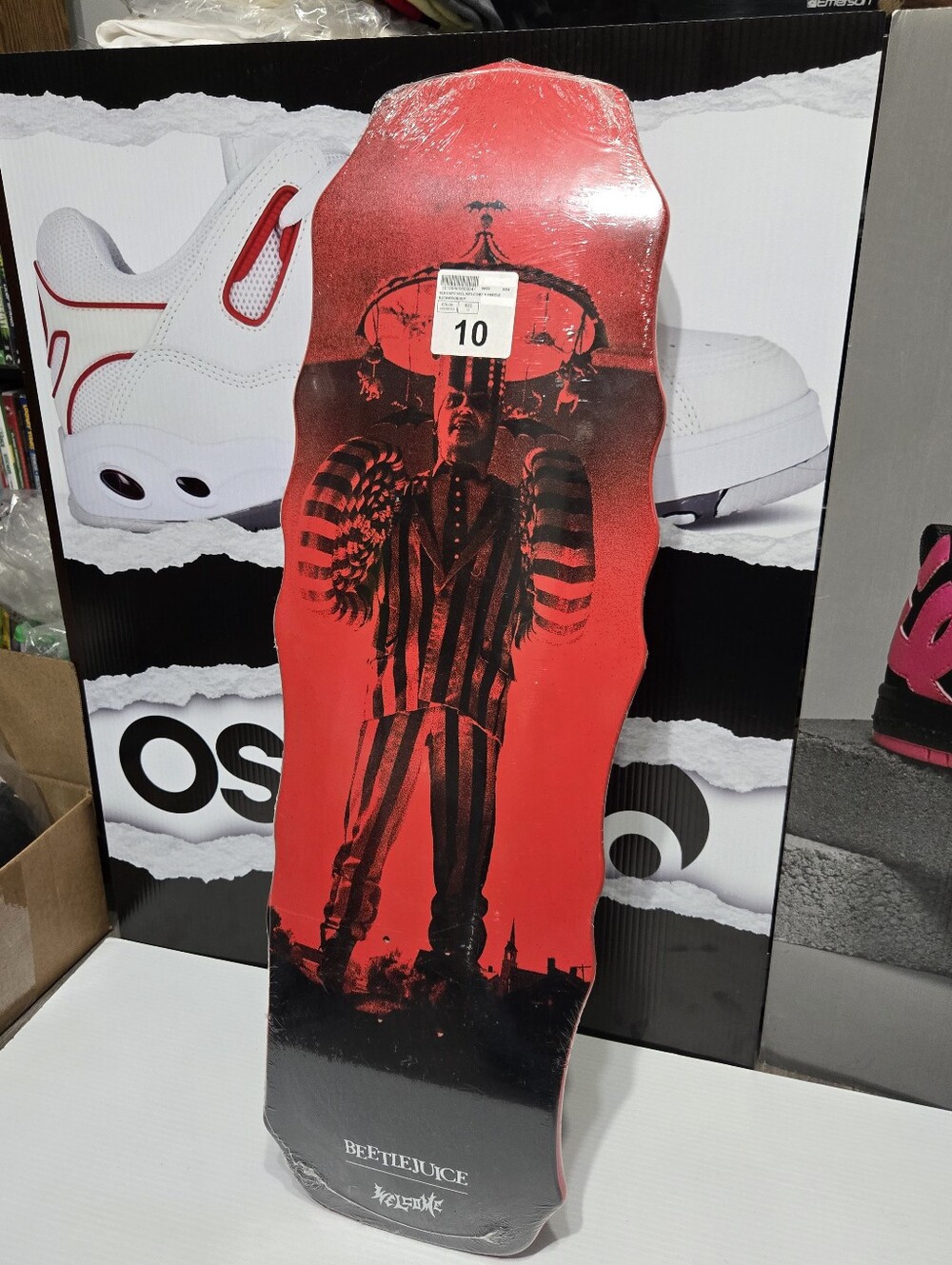 Beetlejuice Skateboard Deck Shaped 10" Cruiser Sealed